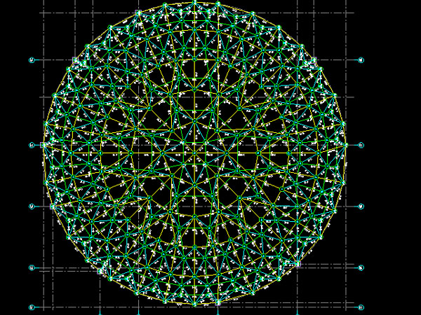 东阳明光正元广场圆形网架